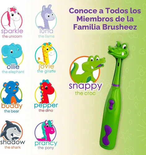 Miniatura 7 de Cepillo de dientes electrónico Brusheez para niños Snappy el cocodrilo