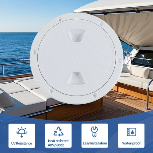 Miniatura 2 de Hoffen Boat Hatch, 4" 6" 8" Round Non Slip Inspection Hatch w/Detachable Cover for Marine Boat Yacht
