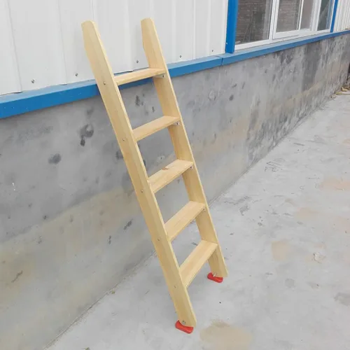 Miniatura 8 de Escalera antideslizante de madera de 60 pulgadas con 5 bandas de rodadura anchas, escalera de seguridad para adultos mayores