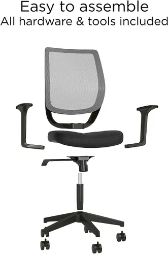 Miniatura 8 de Staples Silla ergonómica de malla, ergonómica, altura ajustable, giratoria