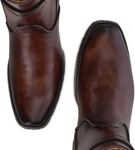 Miniatura 7 de Cuadra Botas altas para mujer en piel auténtica con cremallera, color marrón