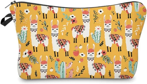 Miniatura 8 de Bolsas de cosméticos para mujeres, pequeña bolsa de maquillaje con girasol para bolso, bolsa de aseo de viaje, accesorios organizadores, neceser