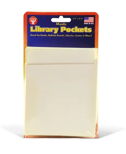 Miniatura 16 de Hygloss Products Manila Library Pockets - Sobres de bolsillo autoadhesivos fabricados en los Estados Unidos - 3 x 3.5 pulgadas, paquete de 500