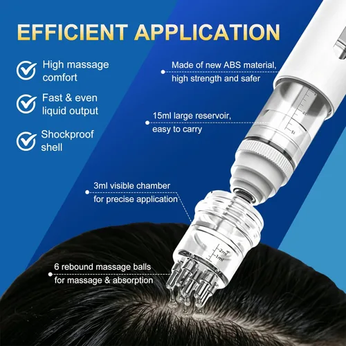 Miniatura 2 de Spray de minoxidil al 5% para hombres, suministrado con un aplicador de minoxidil, impregnado con biotina, tratamiento para el crecimiento