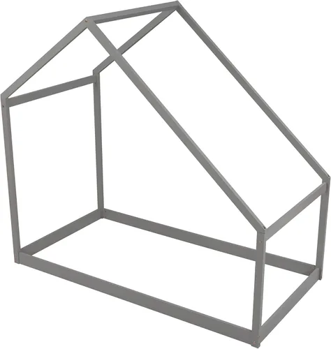 Miniatura 4 de SOFTSEA Cama de plataforma de casa doble, plataforma baja para cama de suelo, fácil montaje