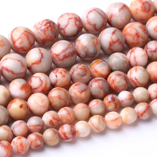 Miniatura 23 de 32 piezas de cuentas de piedra de jade de rodonita roja natural de 12 mm, cuentas sueltas redondas de piedra para fabricación de joyas, energía Jade