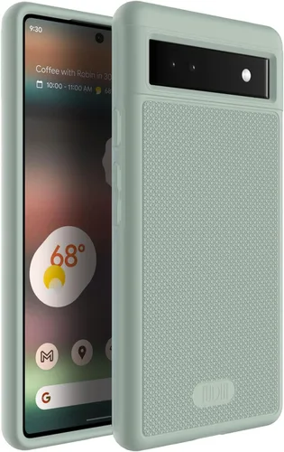 Miniatura 9 de TUDIA MergeGrip [grado militar] Funda protectora para Google Pixel 6a (2022), [probada en caídas], de doble capa, a prueba de golpes, delgada, Gris