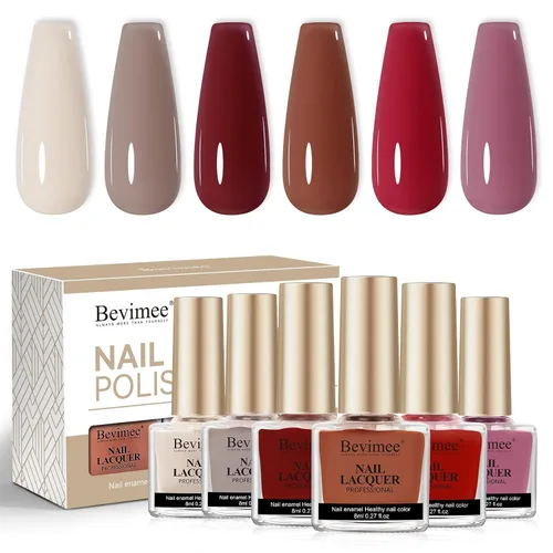 Miniatura 30 de Esmalte de uñas de secado rápido, color rosa, esmalte de uñas transparente, esmalte de uñas de secado rápido regular, a granel, sin gel, de larga