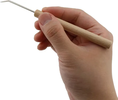 Miniatura 4 de LUORNG Gancho de telar de madera para tejer ganchillo, herramientas de bricolaje, accesorios de ganchillo para sombreros, bufandas, juguetes, agujas