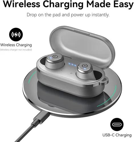 Miniatura 7 de TOZO Auriculares inalámbricos T10 Bluetooth 5.3, aplicación para personalizar ecualizador, diseño ergonómico, tiempo de reproducción de 55 horas