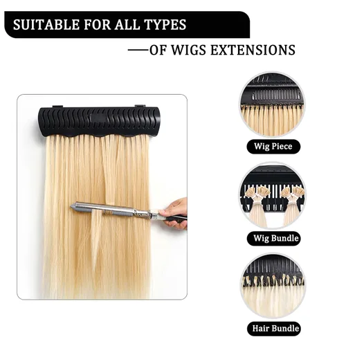 Miniatura 6 de 4 modos de instalación para extensiones de cabello utilizadas en múltiples ocasiones de trabajo, soporte de extensiones de cabello para peinar