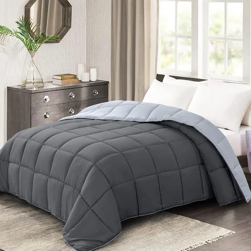 Miniatura 23 de Homelike Moment Edredón tamaño King – Inserto de edredón púrpura, relleno alternativo de plumón, cama tamaño King, ropa de cama ligera, acolchada