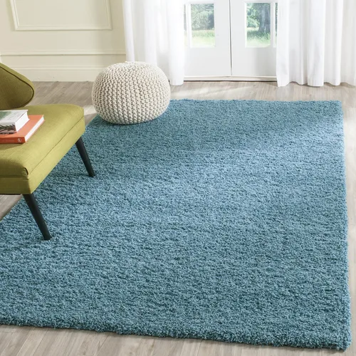 Miniatura 8 de SAFAVIEH Laguna Shag Collection - Alfombra decorativa, 2 pies 3 pulgadas x 4 pies, color beige, diseño sólido, no desprende pelusa y de fácil