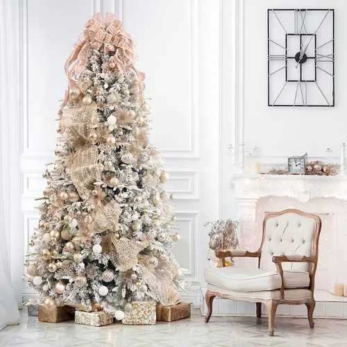 Miniatura 6 de Wironlst 10 adornos para árbol de Navidad con purpurina de champán, adornos para árbol de Navidad, decoración de Navidad para Navidad, vacaciones