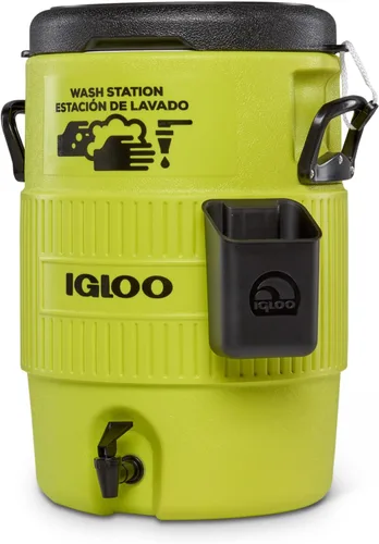 Miniatura 13 de Igloo Enfriador deportivo Dispensador de bebidas aislado con boquilla Estación portátil de lavado de manos Amarillo 10 galones