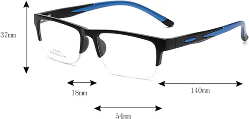 Miniatura 6 de TR90 - Lentes de lectura bifocales fotocromáticos de transición para hombre y mujer, lentes de sol deportivos cuadrados de medio marco 0 ~+4.00