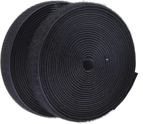Cinta de Gancho y Bucle para Coser de 5 Yardas, Cinta de Tela de Nailon de Sujeción sin Adhesivo para Manualidades DIY, Cinta Entrelazante,