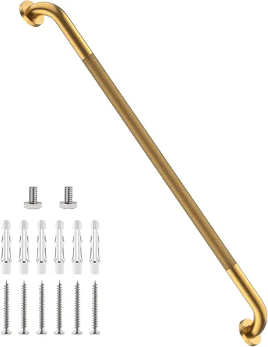 Miniatura 58 de Barra de agarre antideslizante para ducha de 24 pulgadas, acabado blanco frotado con aceite, diámetro de 1.25", Barra de agarre para baño Munzong