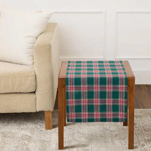 Miniatura 18 de Solino Home Camino de mesa de lino de 36 pulgadas, 100% lino puro, a cuadros, color negro, 14 x 36 pulgadas, ideal para tocador y mesas auxiliares