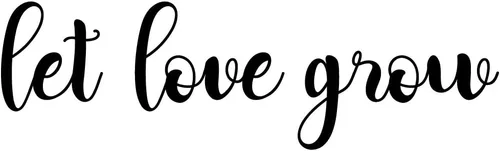 Miniatura 4 de Calcomanía de vinilo para pared, con texto en inglés «Let Love Grow», 7.5 x 25 pulgadas, bonita calcomanía inspiradora y positiva para el hogar