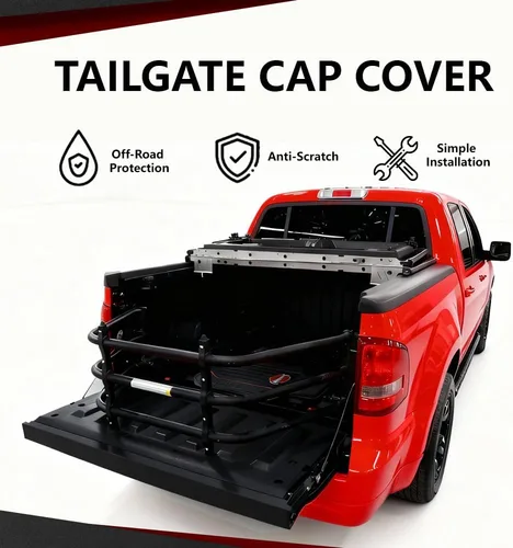 Miniatura 8 de Moldura para portón trasero compatible con Ford Explorer Sport Trac 2007 2008 2009 2010 cubierta de moldura de puerta trasera trasera negra