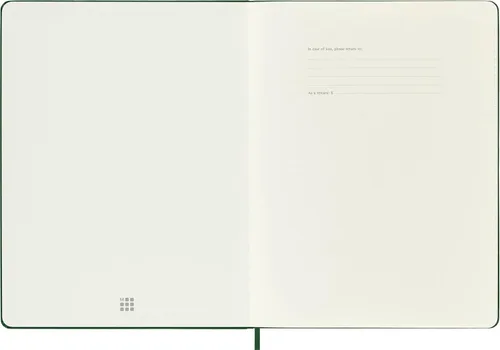 Miniatura 4 de Cuaderno Moleskine, extragrande, a rayas, verde mirto, tapa dura (7.5 x 9.75).