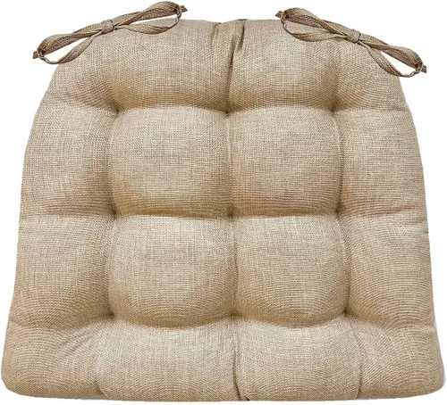 Miniatura 22 de Barnett Home Decor Cojines de Silla de Mimbre para Interiores y Exteriores - Azul Boutique Floral Tamaño Grande para Silla de Patio 19 x 19