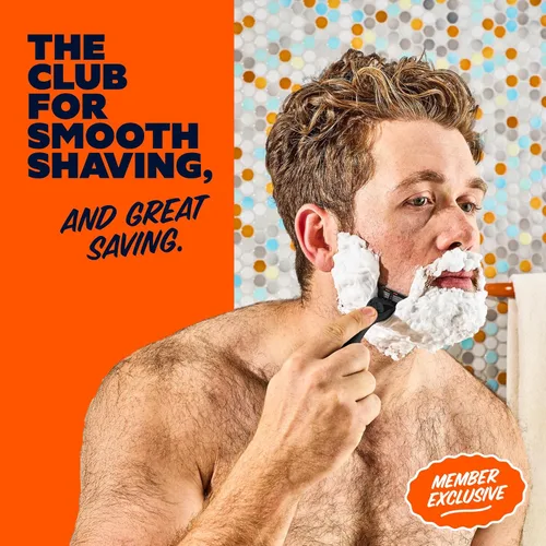 Miniatura 4 de Dollar Shave Club The Member Exclusive Shave Set 4 cartuchos de recambio de enjuague Swift, 1 mango (negro), 1 mantequilla de afeitar de 3 onzas
