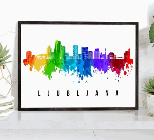 Miniatura 36 de Póster de Kazan Skyline Russia, pintura de paisaje urbano de Kazán, póster de Rusia, impresión de paisaje urbano de Kazán y monumentos, arte