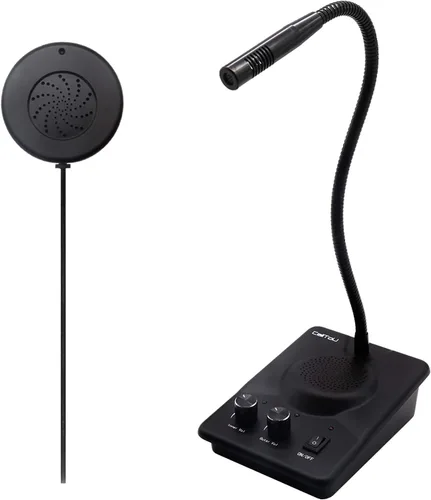 Miniatura 10 de CallToU Sistema de intercomunicación con altavoz de ventana, intercomunicación de 2 vías, antiinterferencia, micrófono, contador, intercomunicador
