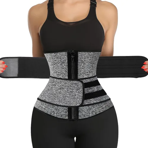 Miniatura 7 de KIWI RATA Entrenador de Cintura de Neopreno para Sauna Corsé Cinturón de Sudor para Mujeres Banda Ceñidora de Compresión para Entrenamiento Fitness
