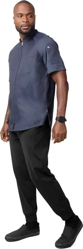 Miniatura 3 de Chef Works Abrigo de chef Arcadia para hombre