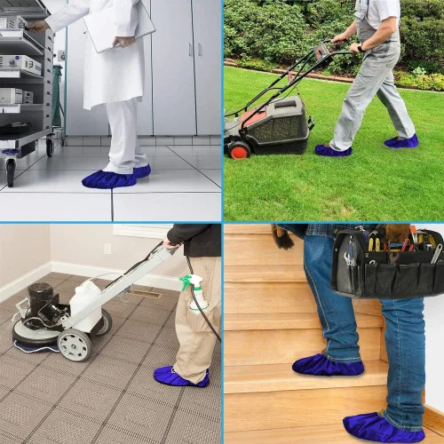 Miniatura 5 de Fundas reutilizables para botas y zapatos, resistentes al agua, antideslizantes y lavables para contratistas de bienes raíces para mantener limpios