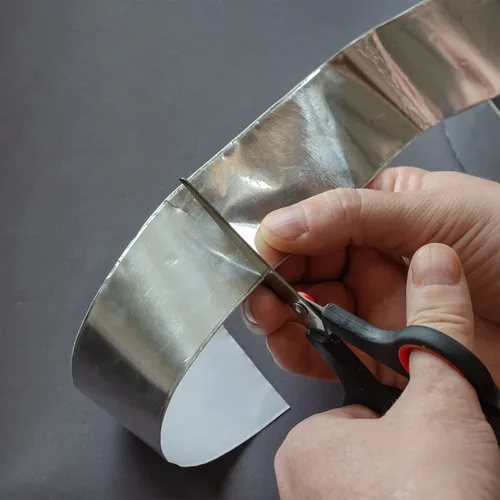 Miniatura 5 de Lichamp Cinta de papel de aluminio HVAC, paquete de 2 cintas aislantes de metal para conductos, sellado de aire acondicionado de CA, 2 pulgadas x 70