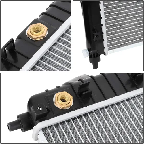 Miniatura 4 de DNA Motoring OEM-RA-13097 Radiador de núcleo de aluminio estilo OE de 1 fila compatible con 09-11 Pontiac G3 / Aveo5 AT, 23-5/8 pulgadas de ancho x