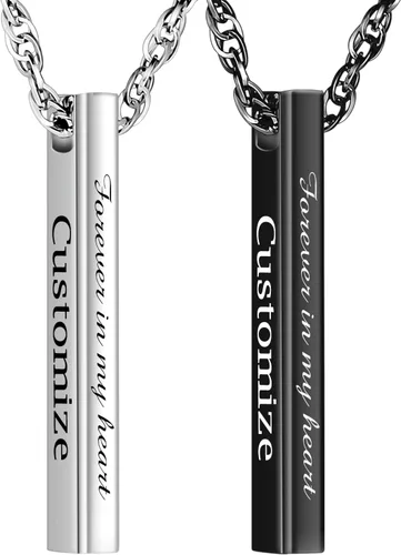 Miniatura 10 de abooxiu Collar de Urna para Cenizas Humanas, Joyería de Cremación para Cenizas en Acero Inoxidable, Colgante de Recuerdo de Cenizas, Collar de Urna