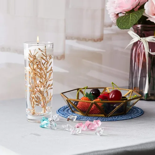 Miniatura 5 de 80 piezas de flores sintéticas para jarrón de centro de mesa, velas flotantes de relleno, mini relleno de flores para boda, mesa de comedor, fiesta