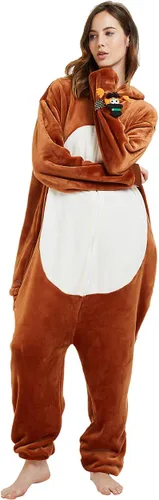 Miniatura 5 de Disfraz de ciervo para mujer, mono de reno para adultos, pijama de una pieza