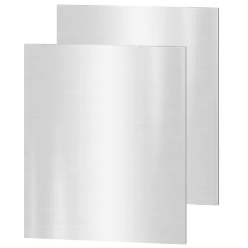 Placas de acero inoxidable 304, 2 paquetes de 10 cm x 15 cm x 0,06 cm de espesor, placas de acero inoxidable calibre 16 (1,5 mm) de espesor, placas