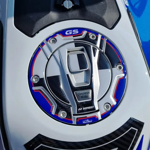 Miniatura 11 de Adhesivos 3D para motocicleta compatibles con BMW R 1250 GS 2021-2024, protección contra golpes y arañazos. Adhesivos de resina fabricados en Italia