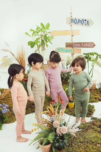 Miniatura 5 de moimoln SOFT Cotton Modal solid Baby Girls Boys Long-Sleeve Snug fit Pjs Pajama Sleepwear, 6m-5T