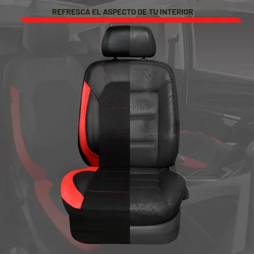 Miniatura 4 de Car Pass - Fundas universales de cuero para asiento de automóvil deportivas que se adaptan a la mayoría de automóviles, SUV, camiones y camionetas