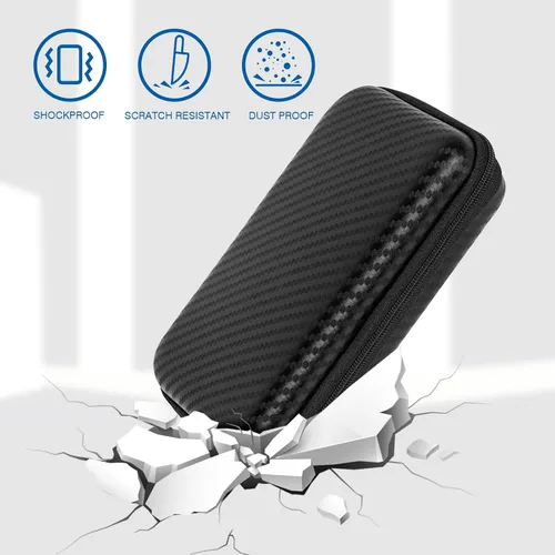 Miniatura 4 de Estuche de transporte para banco de energía solar, caja de almacenamiento de viaje dura portátil para cargadores solares, compatible con BLAVOR Negro