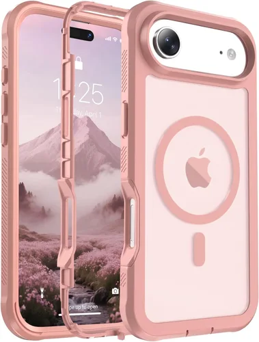 Miniatura 128 de jaroco - Funda magnética compatible con MagSafe para iPhone 11 de 6.1 pulgadas; protección de grado militar contra caídas, de doble capa