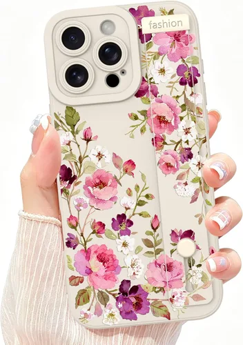 Miniatura 46 de Funda Wlxee para iPhone 15 Pro Max con patrón de ola, TPU suave con parachoques, cuero PU, diseño de cebra lindo para mujeres y niñas - Negro Gris