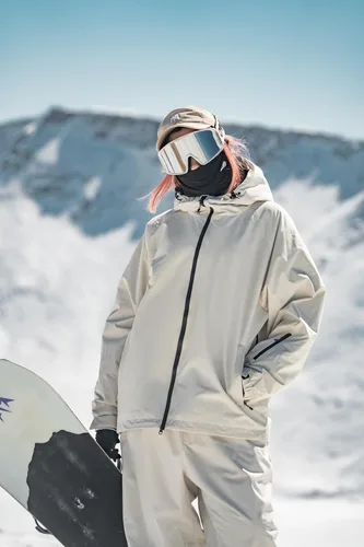 Miniatura 3 de GSOU SNOW Mens Ski Jacket Baggy Snowboard Jacket Womens Insulated Snow Jacket Waterproof Windproof Loose Ski Coat for Skiing