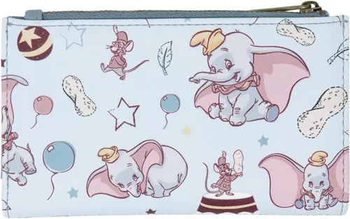 Miniatura 2 de Loungefly Disney Dumbo - Cartera doble con estampado de Dumbo en color azul talla M
