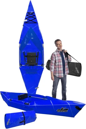 Miniatura 7 de Tucktec Kayak plegable PRO de 10 pies – Kayak plegable de tamaño completo – Kayak portátil para adultos – Fabricado en Estados Unidos