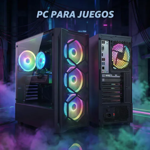 Miniatura 3 de STGAubron Computadora de escritorio para videojuegos, Intel Core i7 hasta 3.9 GHz, Radeon RX 580 8G, 16G RAM, 512G SSD, WiFi 6, BT 5.0, ventilador