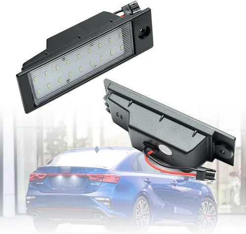 Miniatura 3 de Conjunto de luz LED de matrícula para Kia Forte Sedan 2019 2020 2021 2022 2023, repuesto OEM 6000K xenón blanco 18-SMD sin errores luces LED